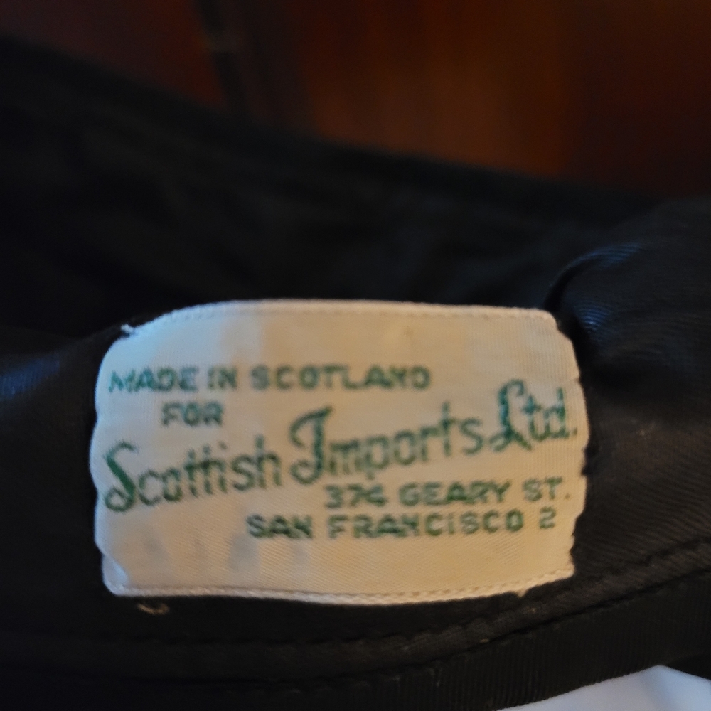 VTG SIZE 7 1/4 Red Tartan Plaid Scottish Highland GLENGARRY Cap Made Scotland - Picture 7 of 8